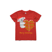 Koala Origami and its Heart gift wrapped for Christmas - Mens Surf Style TShirt - ASColour Small Kids T-Shirt