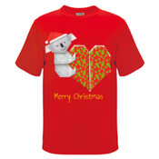 Koala Origami and its Heart gift wrapped for Christmas - Mens Surf Style TShirt - Kids Regular Surf Style Tee