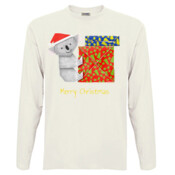 Koala Origami and colorful Christmas Gift boxes - Men's 'Sportage Hawkins' Long Sleeve Tee