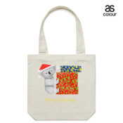 Koala Origami and colorful Christmas Gift boxes - Canvas Tote Carry Bag