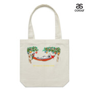 Well Deserved Christmas Break - Koala Relaxing on Hammock  - Canvas Tote Carry Bag