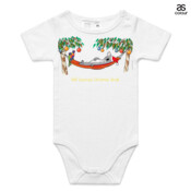 Well Deserved Christmas Break - Koala Relaxing on Hammock  - ASColour Baby Onesie
