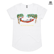 Well Deserved Christmas Break - Koala Relaxing on Hammock  - ASColour Ladies Mali T Shirt