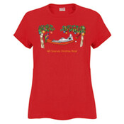 Well Deserved Christmas Break - Koala Relaxing on Hammock  - Sportage Ladies Surf Style T Shirt
