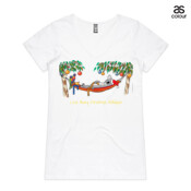 Love Busy Christmas Holidays! - ASColour Ladies "Bevel" V-Neck Tshirt