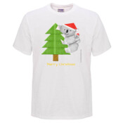 Christmas Origami Koala and cute baby - Mens Surf Style TShirt