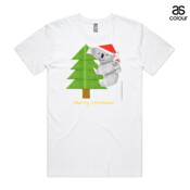 Christmas Origami Koala and cute baby - ASColour Men's Staple Tee