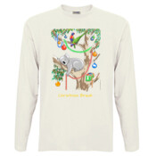 Sleeping Christmas Koala - Men's 'Sportage Hawkins' Long Sleeve Tee
