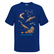 Platypus Christmas Treasure - Mens Surf Style TShirt