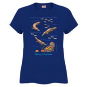 Platypus Christmas Treasure - Sportage Ladies Surf Style T Shirt