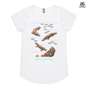 Platypus Christmas Treasure - ASColour Ladies Mali T Shirt