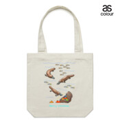 Platypus Christmas Treasure - Canvas Tote Carry Bag