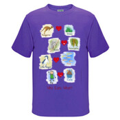 Who eats what? (Boy) - Kids Regular Surf Style Tee