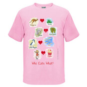 Who eats what? (Girl) - Kids Regular Surf Style Tee