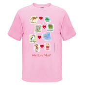 Who eats what? (Girl) - Mens Surf Style TShirt