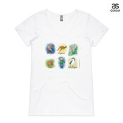 Aussie Friends (Boy) - ASColour Ladies "Bevel" V-Neck Tshirt