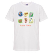 Aussie Friends (Girl) - Mens "Gemini" Regular V Neck T-Shirt