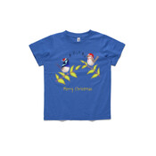 Australian Cute Blue Wren Christmas Carols - ASColour Small Kids T-Shirt