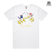 Australian Cute Blue Wren Christmas Carols - ASColour Men's Staple Tee