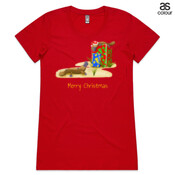 Platypus and Christmas Gifts - ASColour Ladies Wafer TShirt
