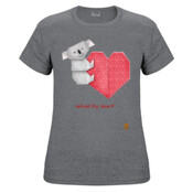 Koala and Heart Origami - Ladies Fashion Tshirt