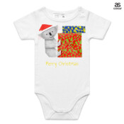 Koala Origami and colorful Christmas Gift boxes - ASColour Baby Onesie
