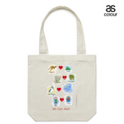 Who eats what? (Boy) - Canvas Tote Carry Bag