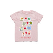 Who eats what? (Girl) - ASColour Small Kids T-Shirt
