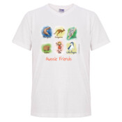Aussie Friends (Girl) - Mens "Gemini" Regular V Neck T-Shirt